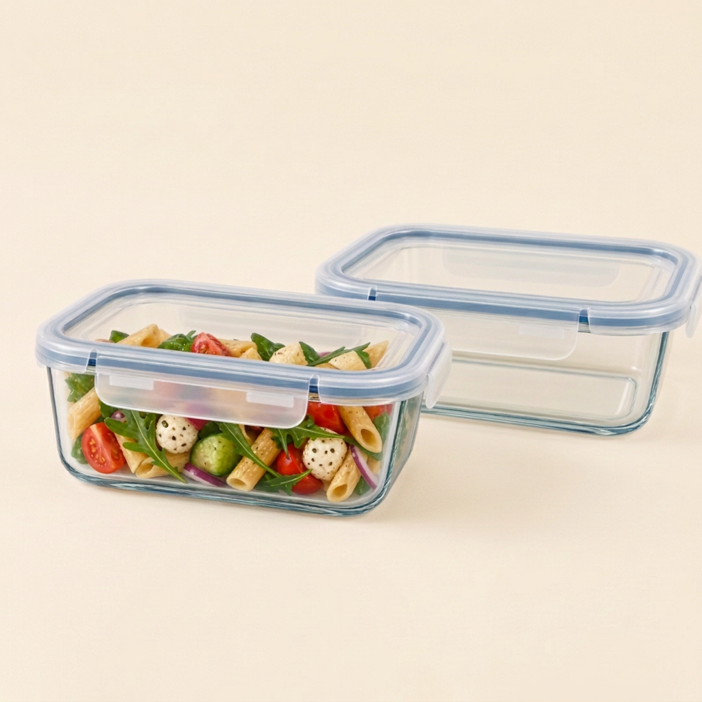 Glasmatlådor med klicklock